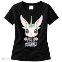 I'm A Unicorn Easter Bunny Funny Cute Women's T-Shirt thumb 0