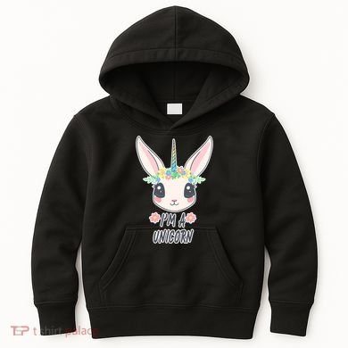 I'm A Unicorn Easter Bunny Funny Cute Kids Hoodie
