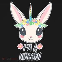 I'm A Unicorn Easter Bunny Funny Cute Kids Long Sleeve Shirt thumb 2
