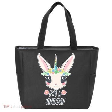 I'm A Unicorn Easter Bunny Funny Cute Tote Bag