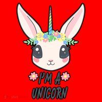 I'm A Unicorn Easter Bunny Funny Cute Santa Hat thumb 1