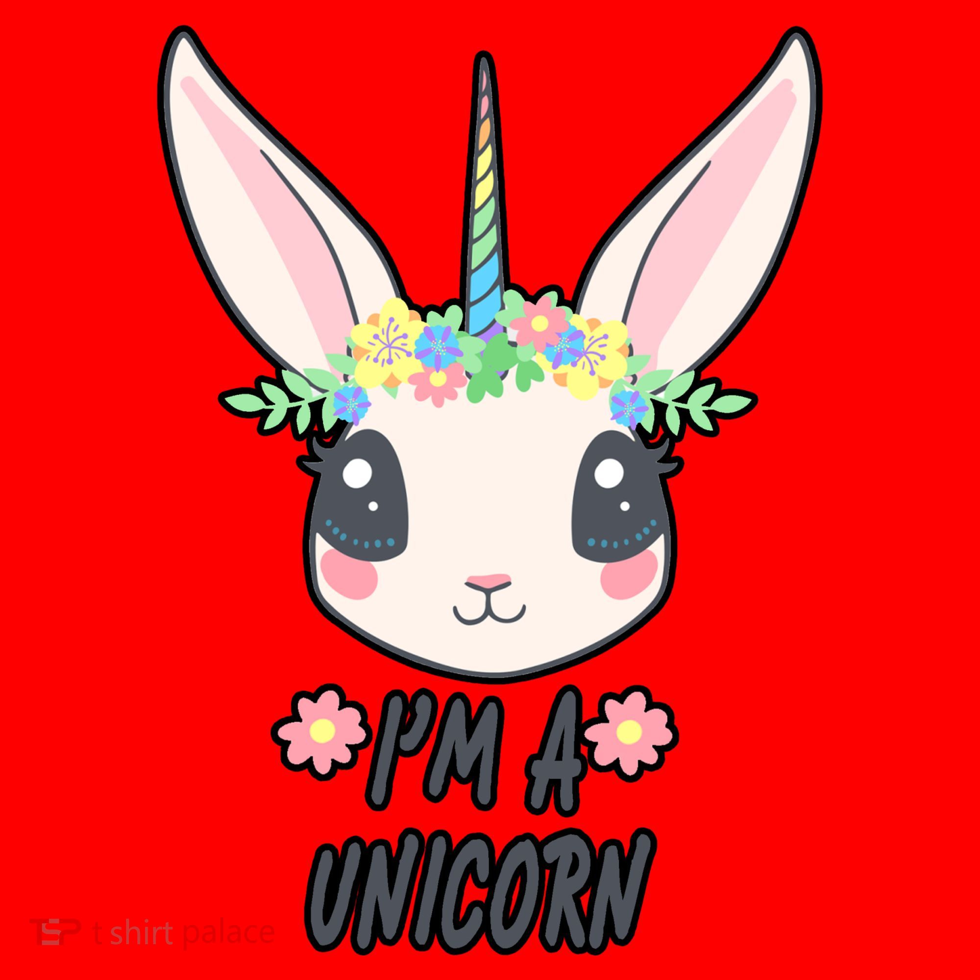 I'm A Unicorn Easter Bunny Funny Cute Santa Hat