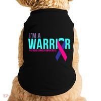 I'm a Warrior Thyroid Cancer Awareness Doggie Tank thumb 0