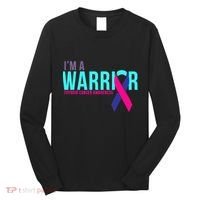 I'm a Warrior Thyroid Cancer Awareness Long Sleeve Shirt thumb 0