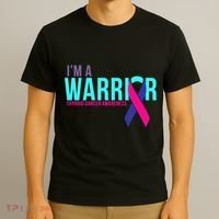 I'm a Warrior Thyroid Cancer Awareness T-Shirt thumb 3