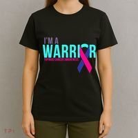 I'm a Warrior Thyroid Cancer Awareness T-Shirt thumb 4