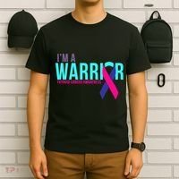 I'm a Warrior Thyroid Cancer Awareness T-Shirt thumb 6