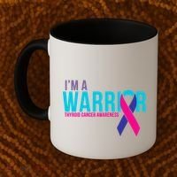 I'm a Warrior Thyroid Cancer Awareness Coffee Mug thumb 2