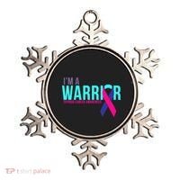 I'm a Warrior Thyroid Cancer Awareness Ornament thumb 0