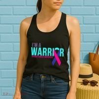I'm a Warrior Thyroid Cancer Awareness Women's Tank Top thumb 2