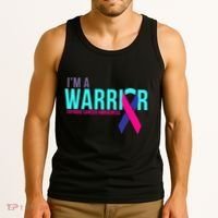 I'm a Warrior Thyroid Cancer Awareness Tank Top thumb 3