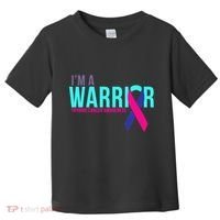 I'm a Warrior Thyroid Cancer Awareness Toddler T-Shirt thumb 0