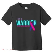 I'm a Warrior Thyroid Cancer Awareness Toddler T-Shirt thumb 0