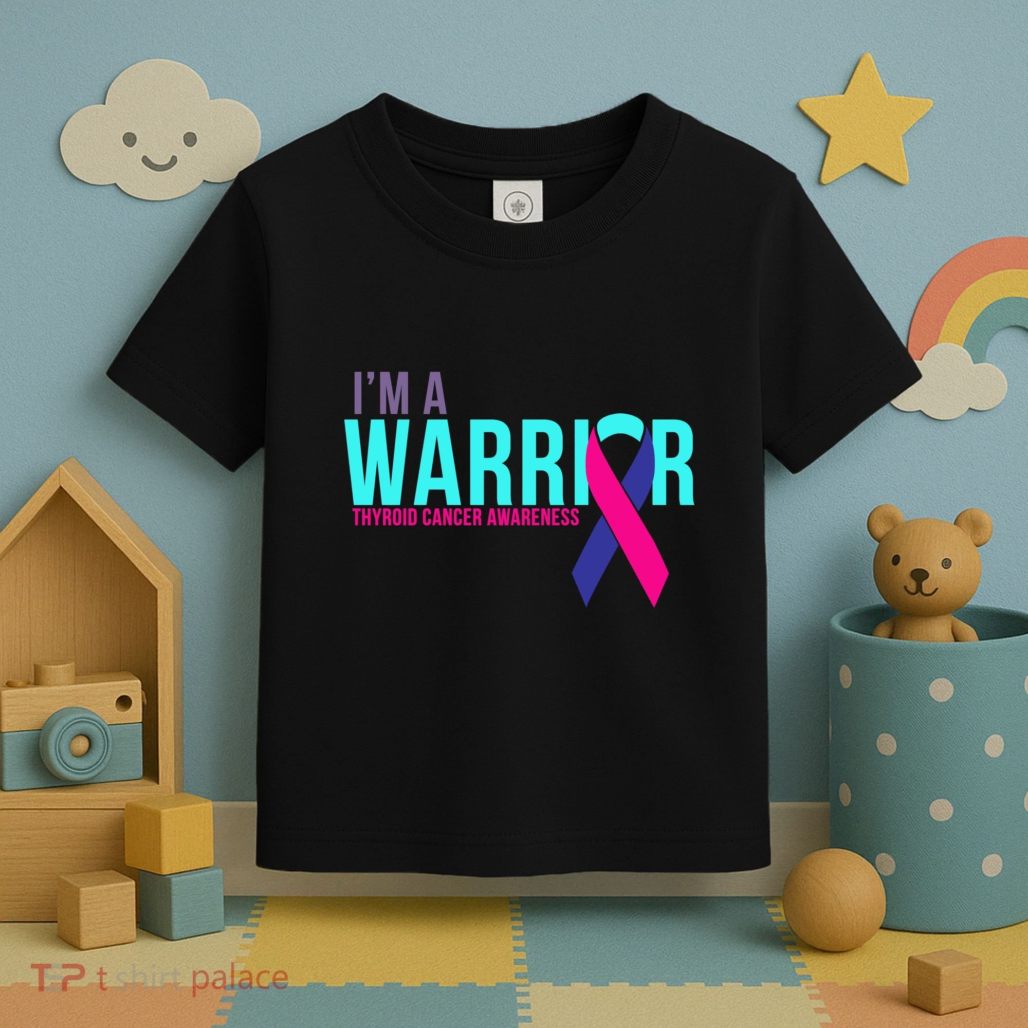I'm a Warrior Thyroid Cancer Awareness Toddler T-Shirt