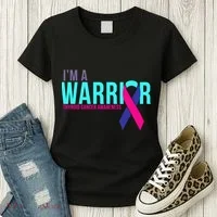 I'm a Warrior Thyroid Cancer Awareness Women's T-Shirt thumb 3