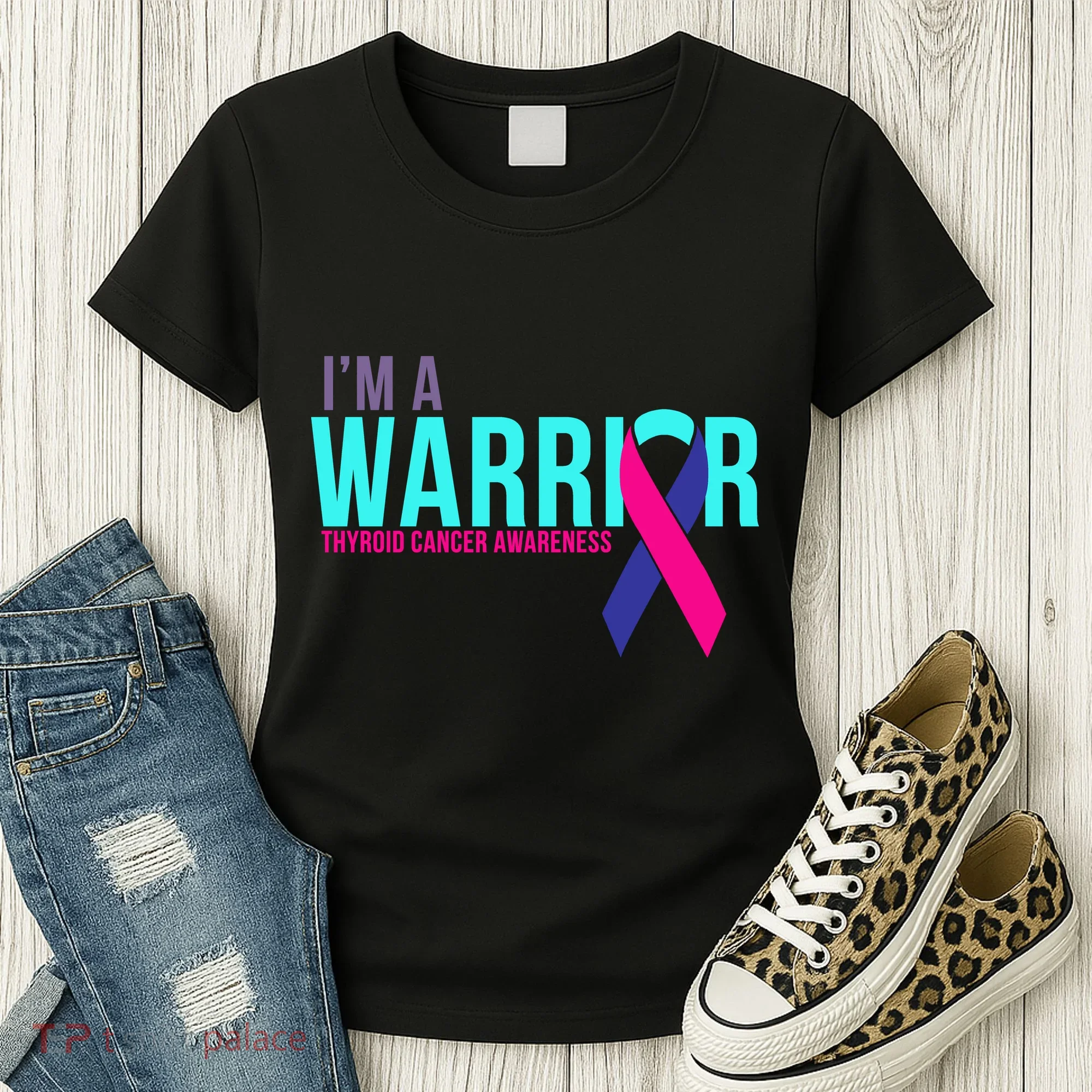 I'm a Warrior Thyroid Cancer Awareness Women's T-Shirt