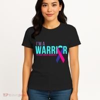 I'm a Warrior Thyroid Cancer Awareness Women's T-Shirt thumb 4
