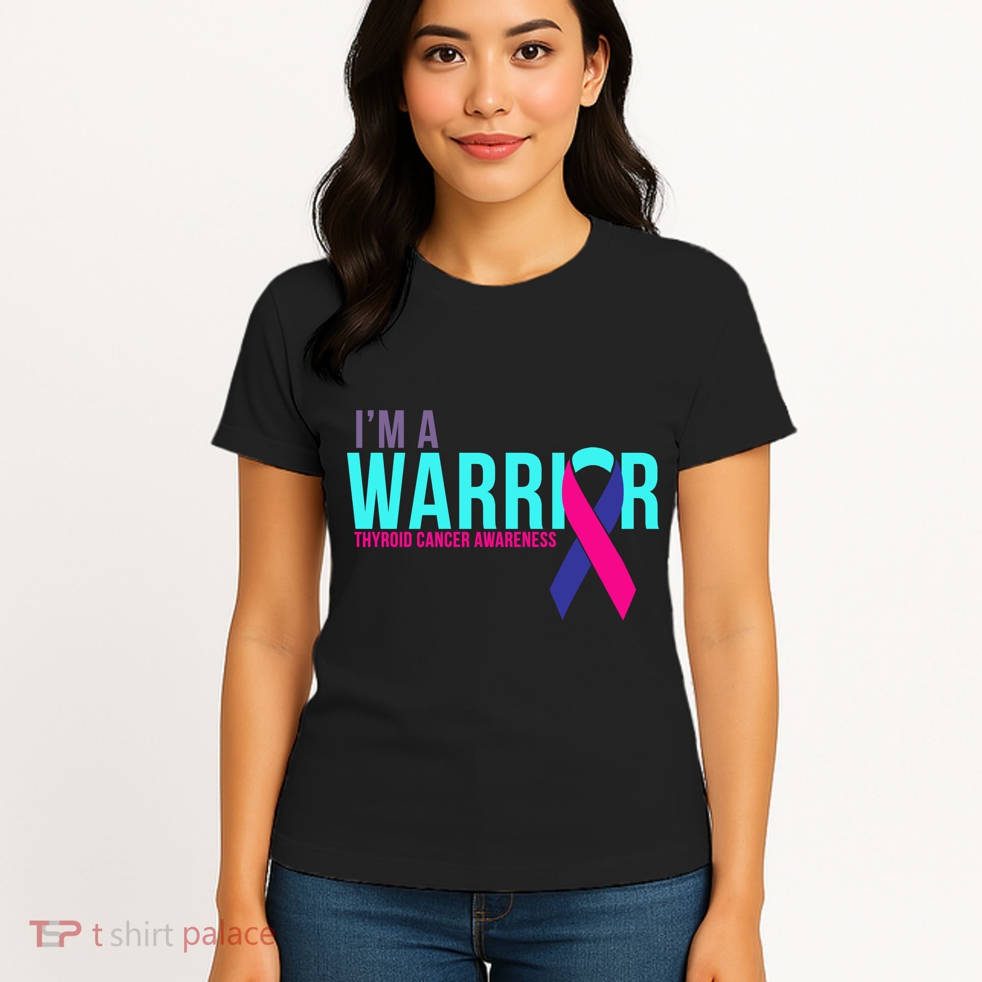 I'm a Warrior Thyroid Cancer Awareness Women's T-Shirt