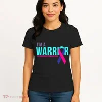 I'm a Warrior Thyroid Cancer Awareness Women's T-Shirt thumb 4