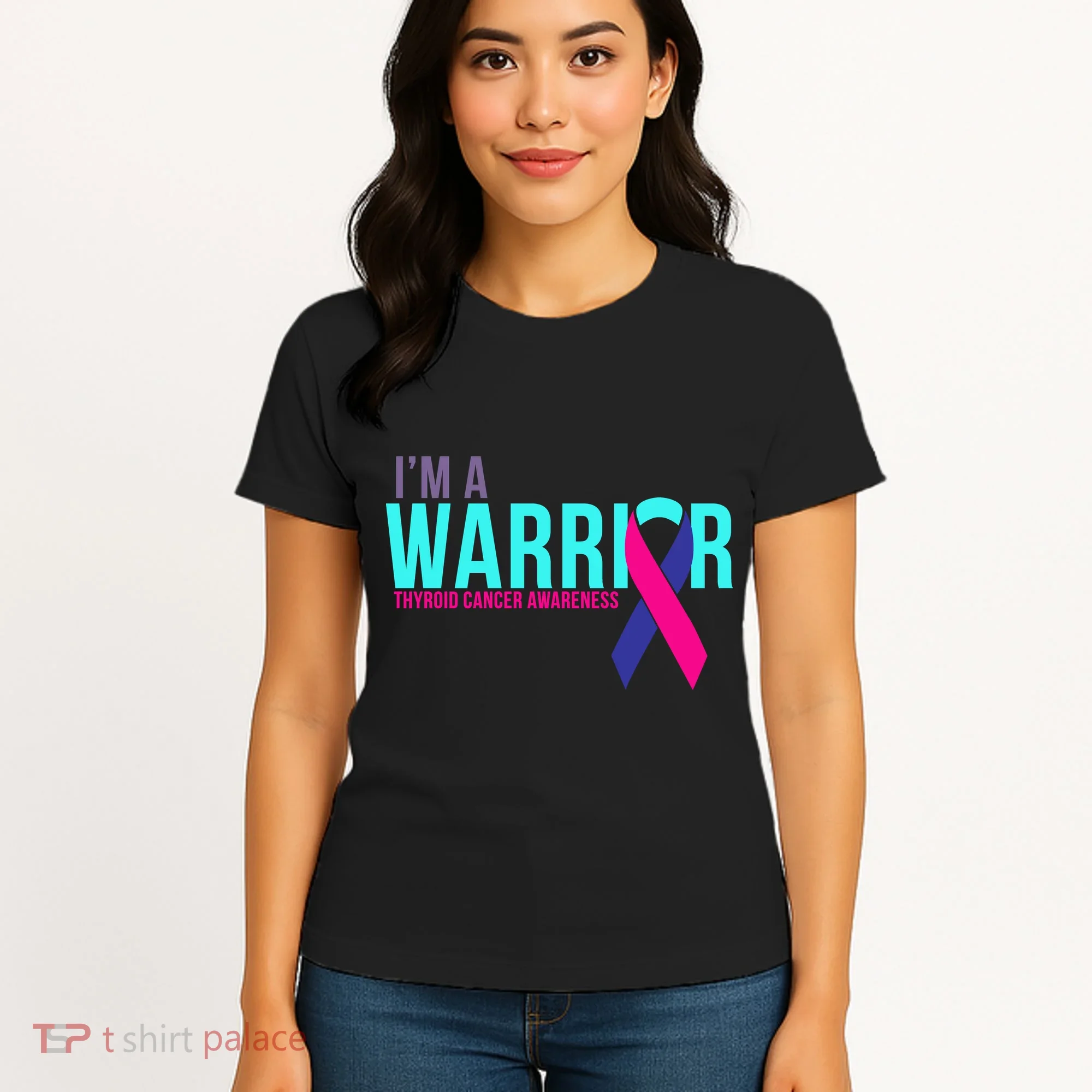 I'm a Warrior Thyroid Cancer Awareness Women's T-Shirt