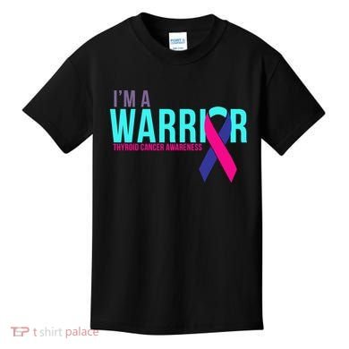 I'm a Warrior Thyroid Cancer Awareness Kids T-Shirt