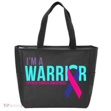 I'm a Warrior Thyroid Cancer Awareness Tote Bag