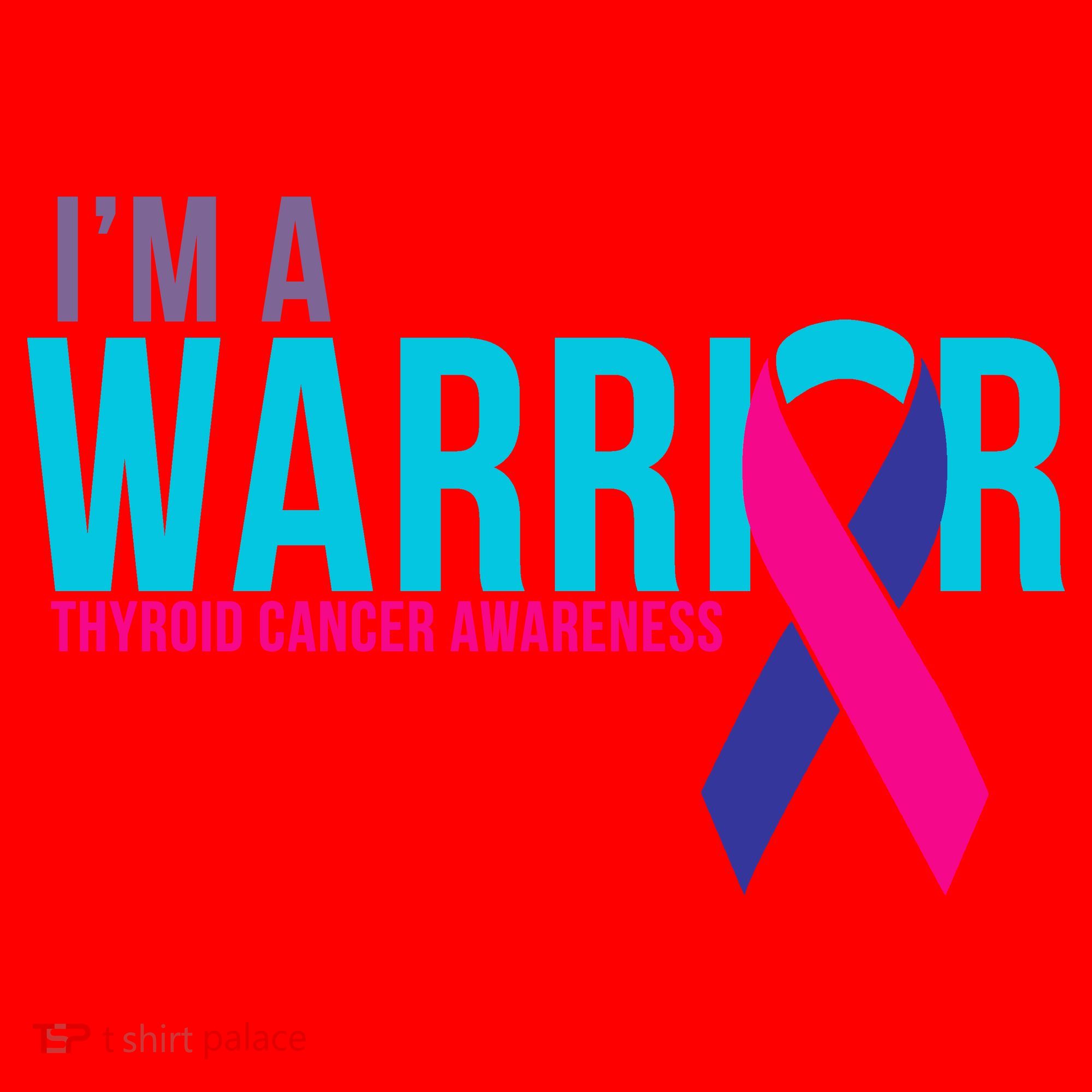 I'm a Warrior Thyroid Cancer Awareness Santa Hat