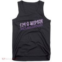 I'm A Woman What's Your Superpower Tank Top thumb 0