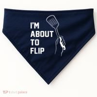 I'm About To Flip USA-Made Doggie Bandana thumb 0