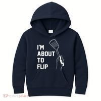 I'm About To Flip Kids Hoodie thumb 0