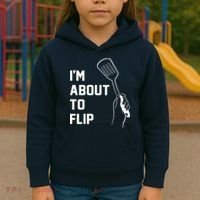 I'm About To Flip Kids Hoodie thumb 3