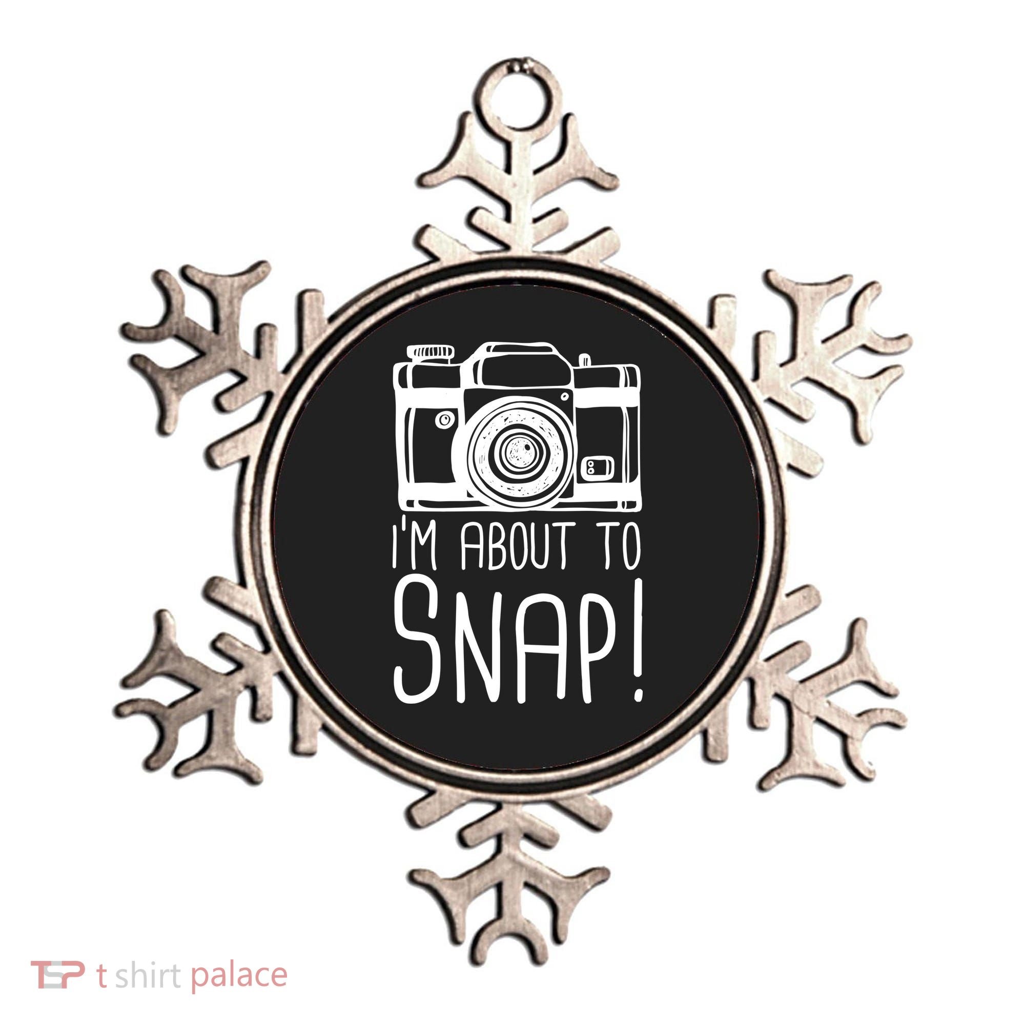 I'm About to Snap Funny Photographer Camera Ornament