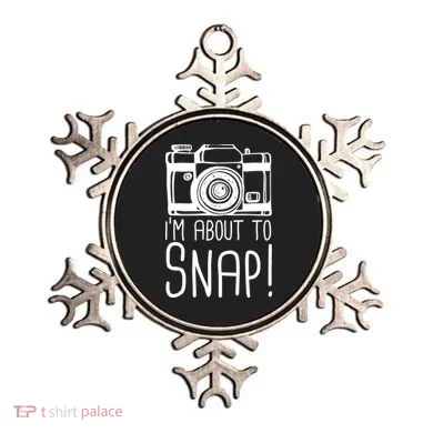 I'm About to Snap Funny Photographer Camera Ornament