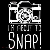 I'm About to Snap Funny Photographer Camera Ornament thumb 1
