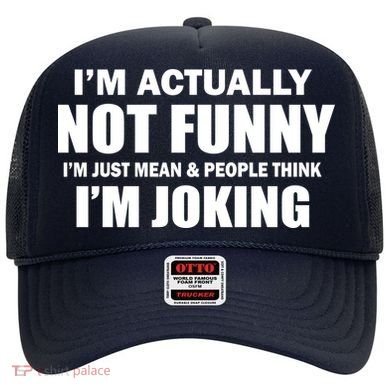 I'm Actually Not Funny I'm Just Really Mean Hat