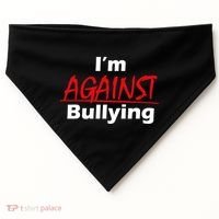 I'm Against Bulling USA-Made Doggie Bandana thumb 0