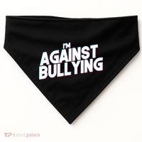 I'm Against Bullying Spirit Day USA-Made Doggie Bandana thumb 0