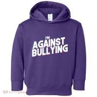 I'm Against Bullying Spirit Day Toddler Hoodie thumb 0