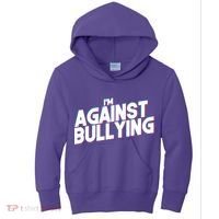 I'm Against Bullying Spirit Day Kids Hoodie thumb 0