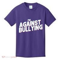 I'm Against Bullying Spirit Day Kids T-Shirt thumb 0
