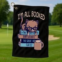 I'm All Booked Golf Towel thumb 1