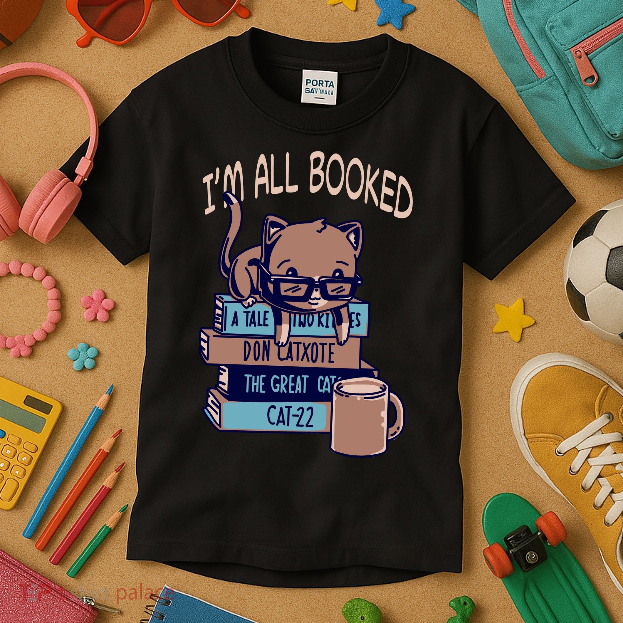I'm All Booked Kids T-Shirt