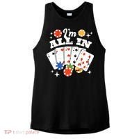 I'm All In Poker Cards Ladies PosiCharge Tri-Blend Wicking Tank thumb 0
