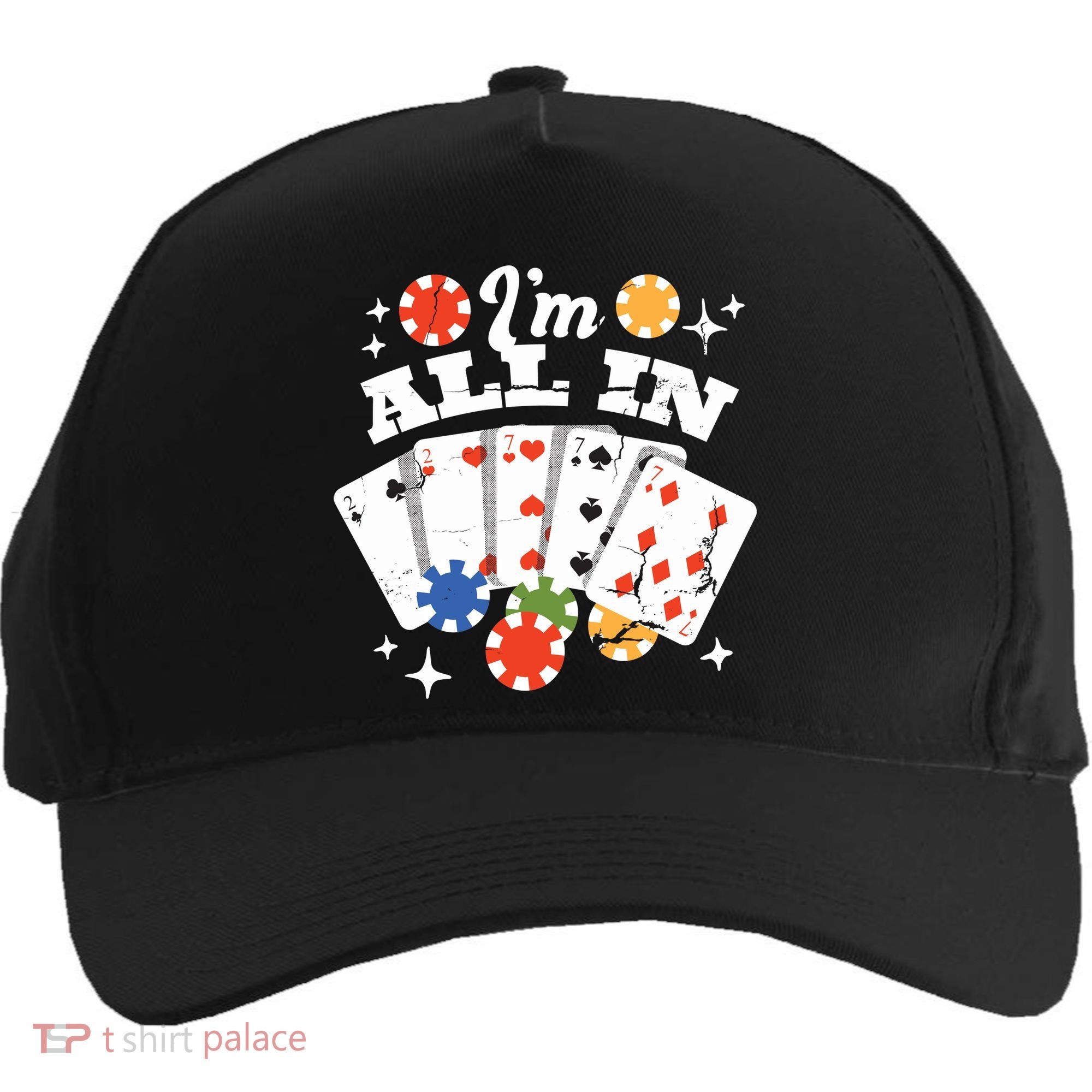 I'm All In Poker Cards Five-Panel Snapback Cap