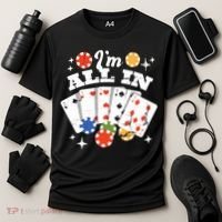 I'm All In Poker Cards Cooling Performance Crew T-Shirt thumb 3