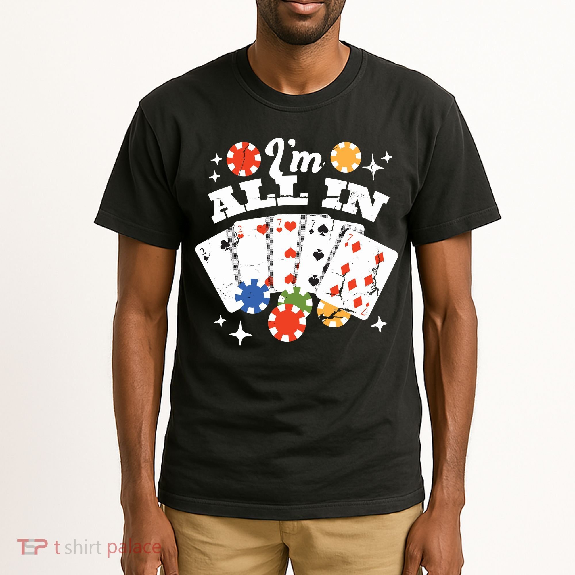 I'm All In Poker Cards Tall T-Shirt