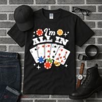 I'm All In Poker Cards Tall T-Shirt thumb 3