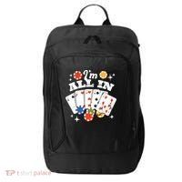 I'm All In Poker Cards City Backpack thumb 0