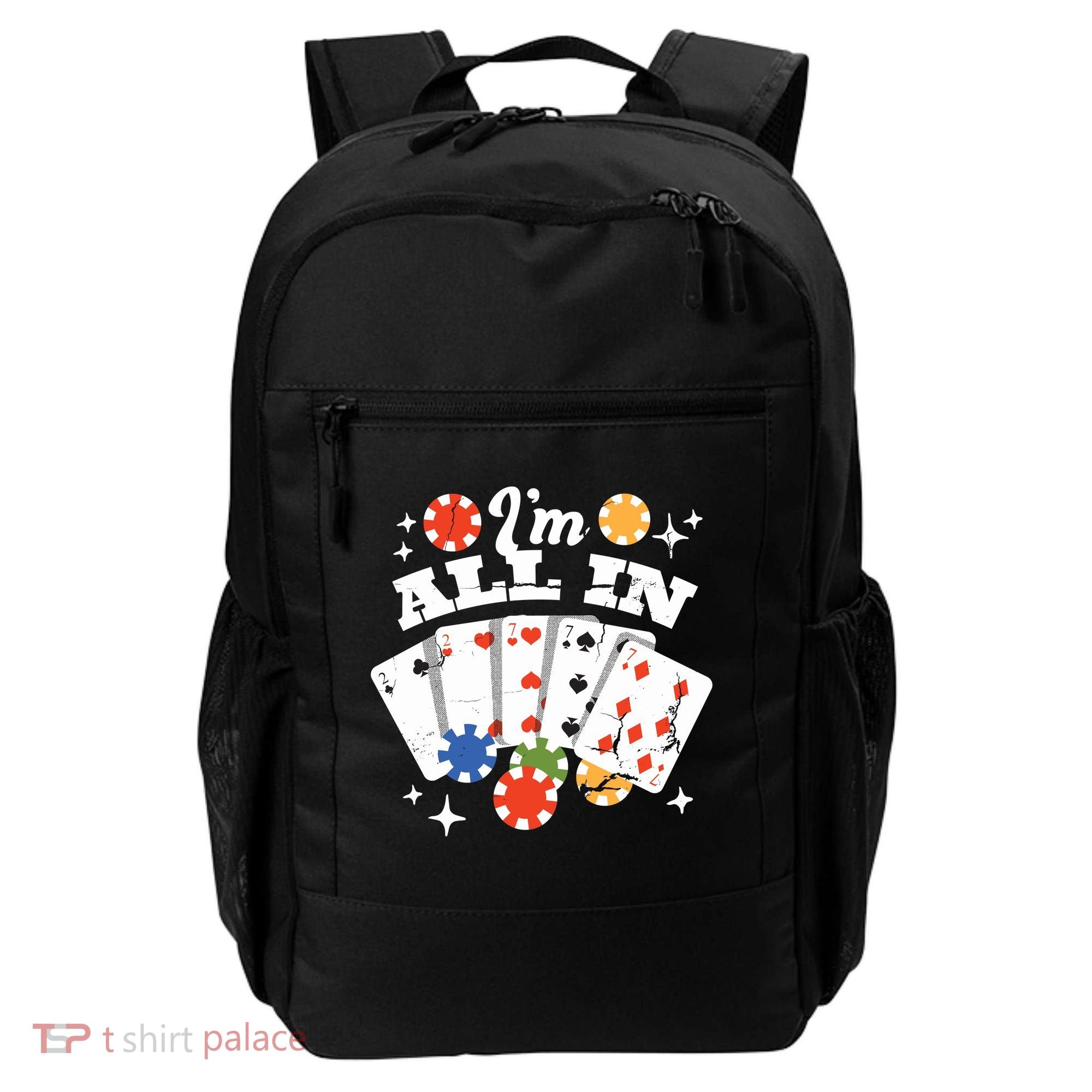 I'm All In Poker Cards Backpack