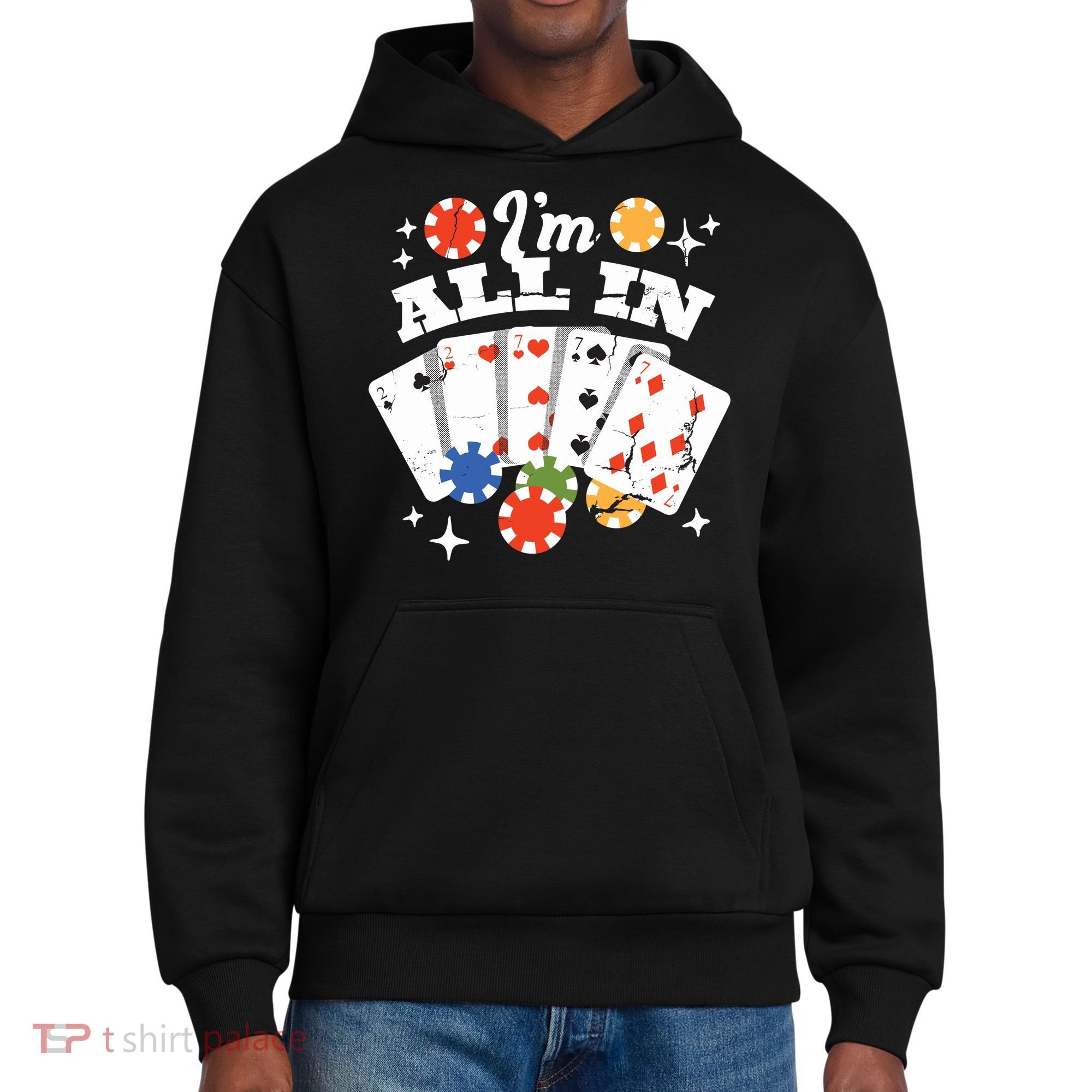 I'm All In Poker Cards District V.I.T. Heavyweight Hoodie